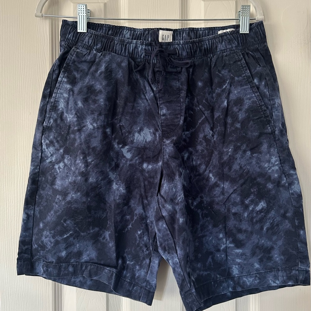 GAP Easy Shorts Men’s Elastic Waist Size Small Navy Blue